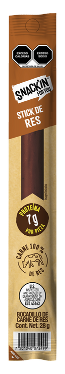 Stick de Res Individual SNACK'IN FOR YOU 28 g