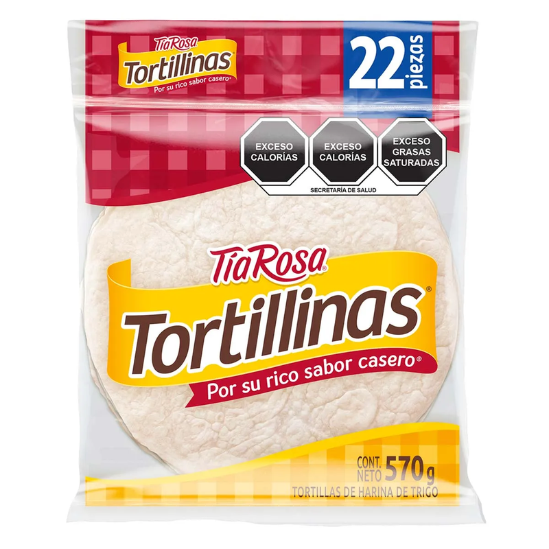 Tortillinas 22 Pzas Tia Rosa 570 g